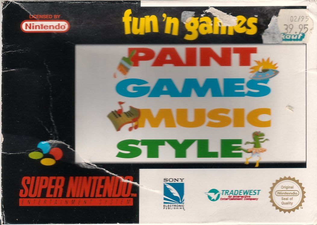 Fun 'n Games box art for Super Nintendo
